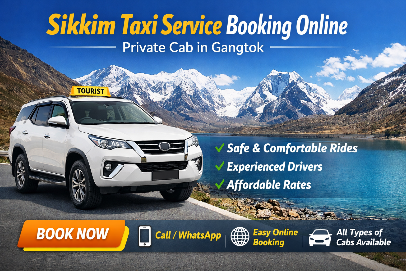 Sikkim Taxi Service Booking Online | Private Cab in Gangtok